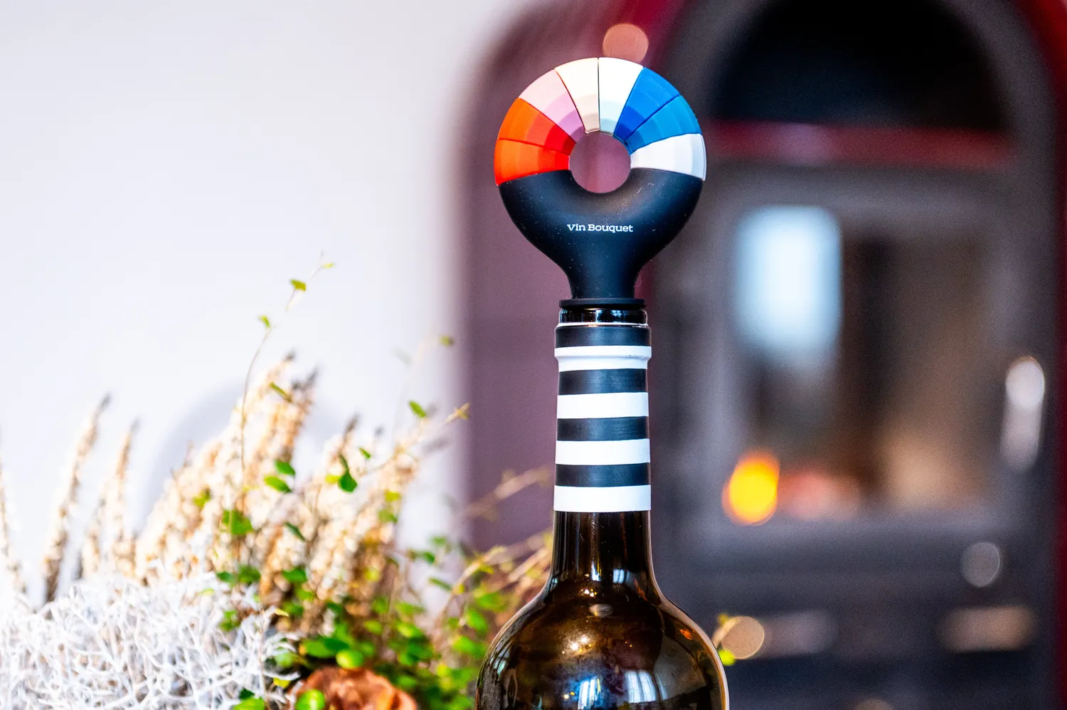 VinBouquet Tappo Bottiglia Silicone con 8 Segnabicchieri