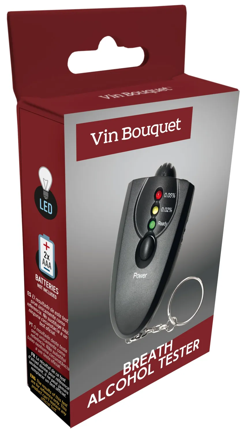 Vin Bouquet FIA 210 etilometro portachiavi con torcia