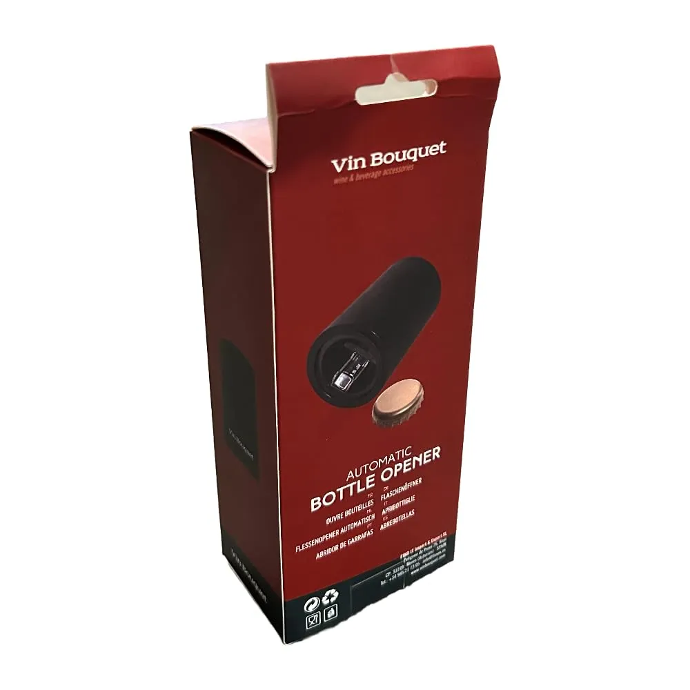 Vin Bouquet FID 018 Apribottiglie Automatico Nero Gomma