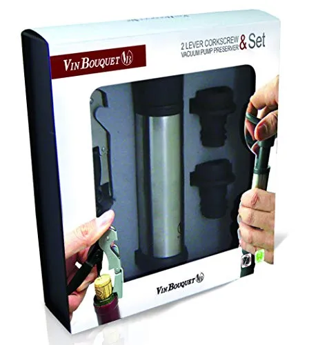 Vin Bouquet Fi 006 Set Vino 4 Pezzi con Pompa Sottovuoto