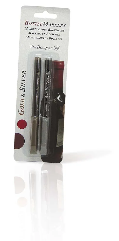 Vin Bouquet FIA 023 Pennarelli Bottiglie Oro Argento 2 pz