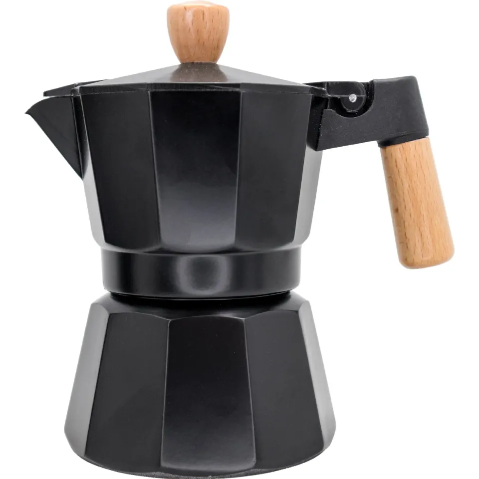 VinBouquet caffettiera induzione nera legno