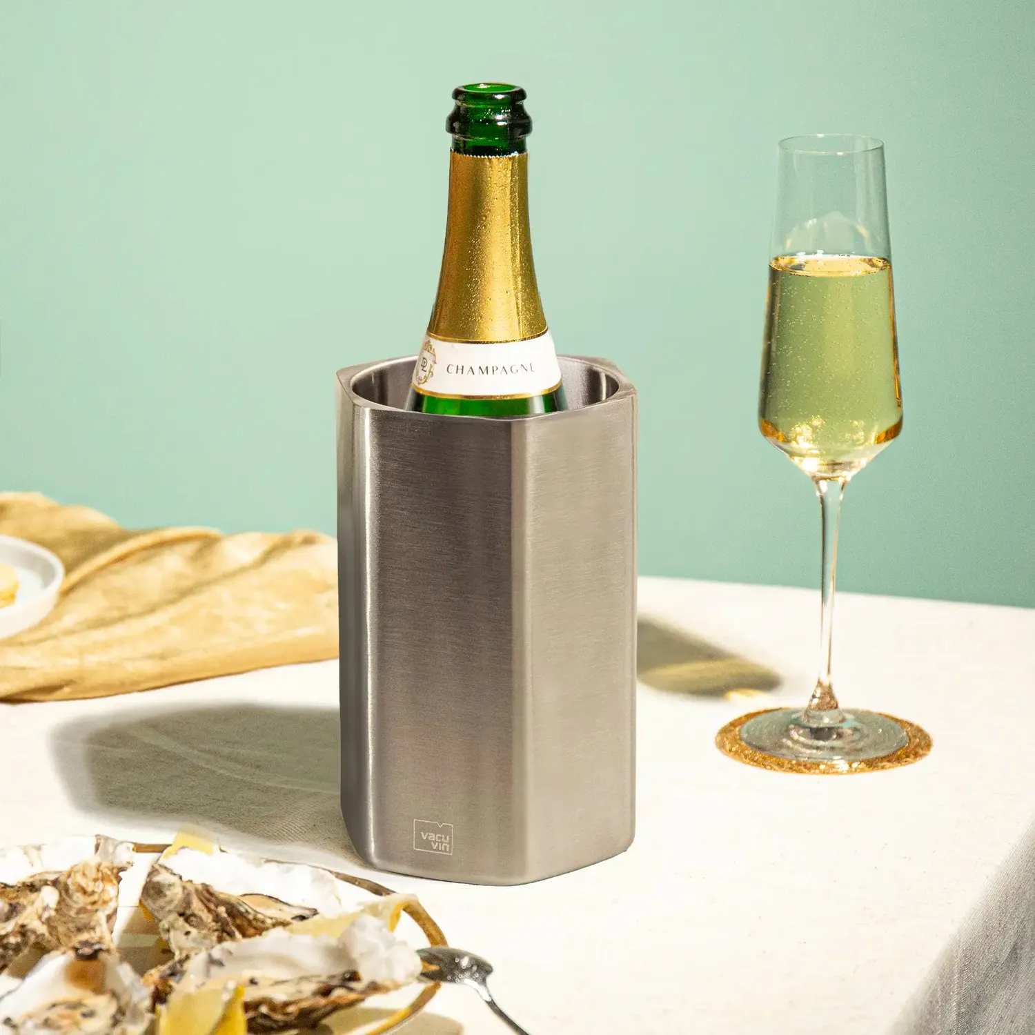 Vacu Vin Wine Cooler Hive refrigeratore bottiglie acciaio inox