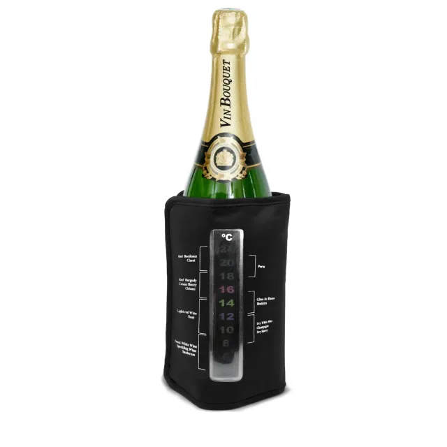 VinBouquet Custodia Refrigerante Vino con Termometro