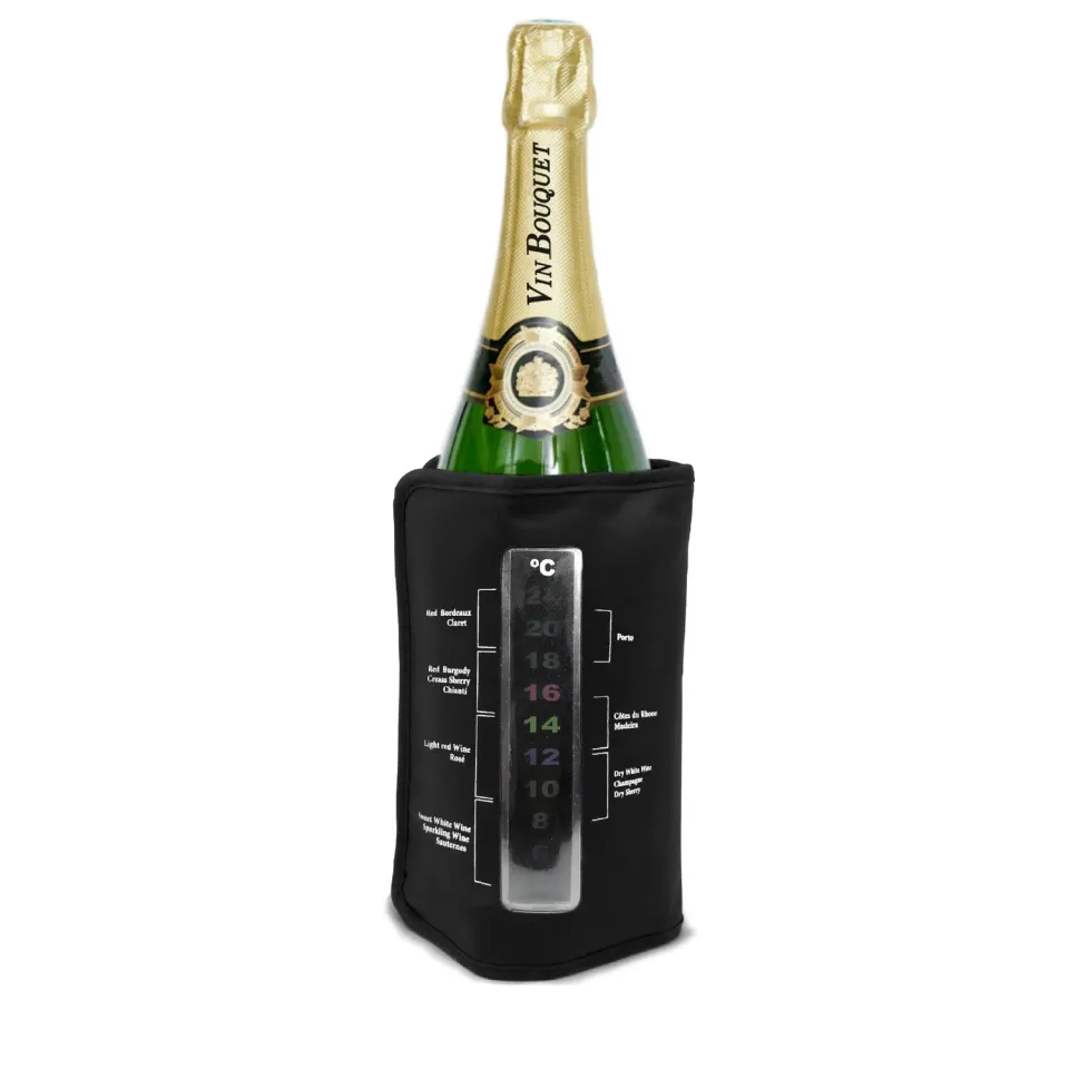 VinBouquet Custodia Refrigerante Vino con Termometro