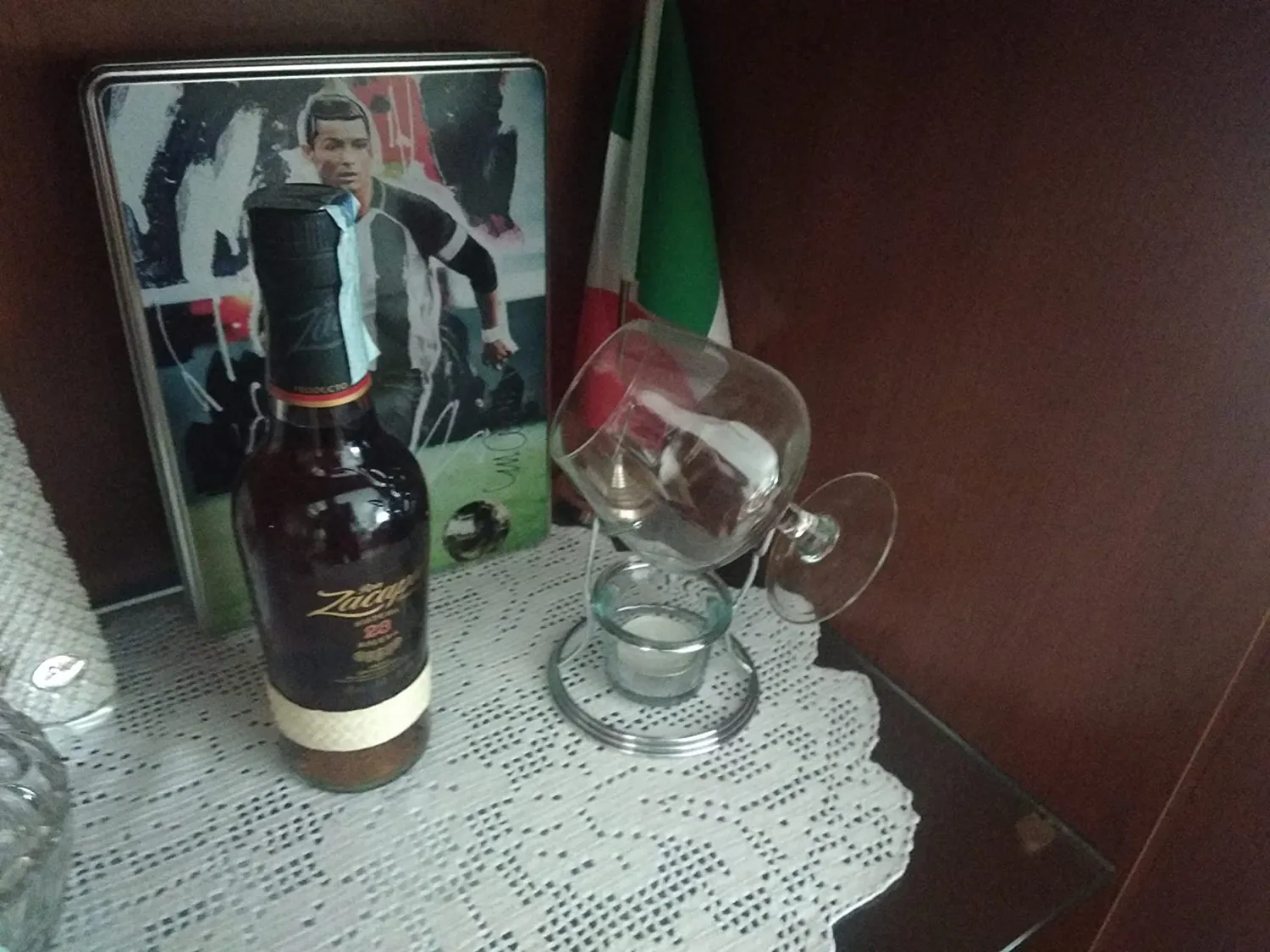 Vin Bouquet FIA 269 Scaldabrandi Cognac Acciaio Inox con Candela