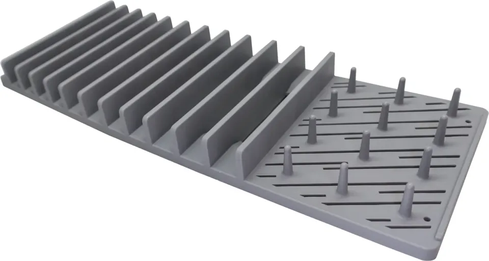 VinBouquet Scolapiatti in Silicone con Scanalature Salvaspazio