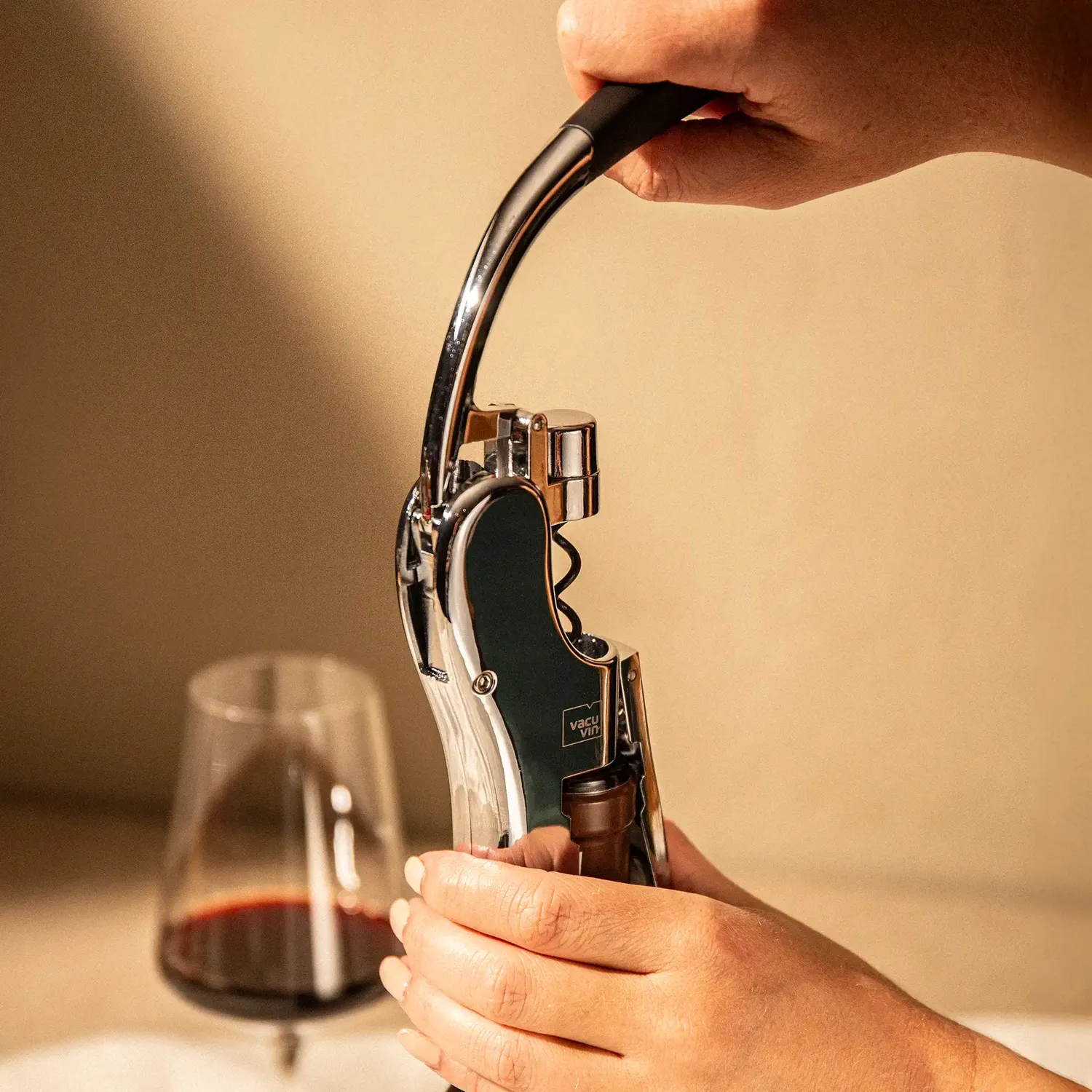 Vacu Vin Vertical Lever Corkscrew cavatappi a leva verticale