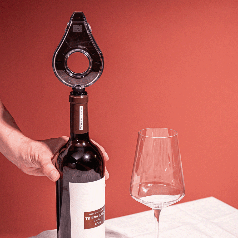 Vacu Vin Wine Aerator aeratore per vino trasparente