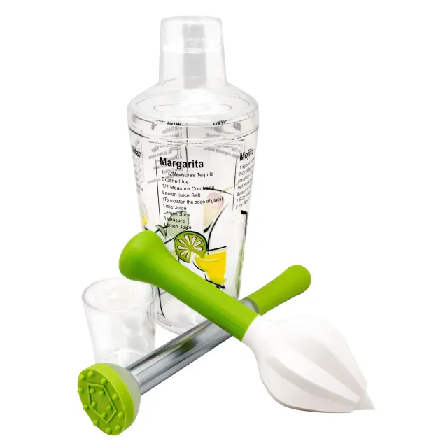 VinBouquet Set Cocktail con Shaker e Accessori in ABS