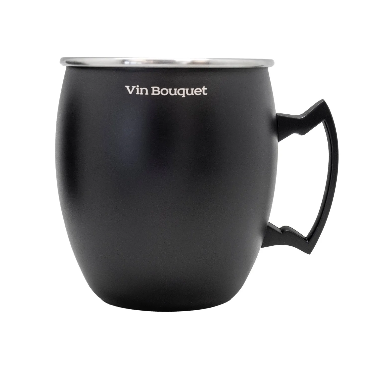 VinBouquet Tazza Cocktail Nera 450 ml Acciaio Inox