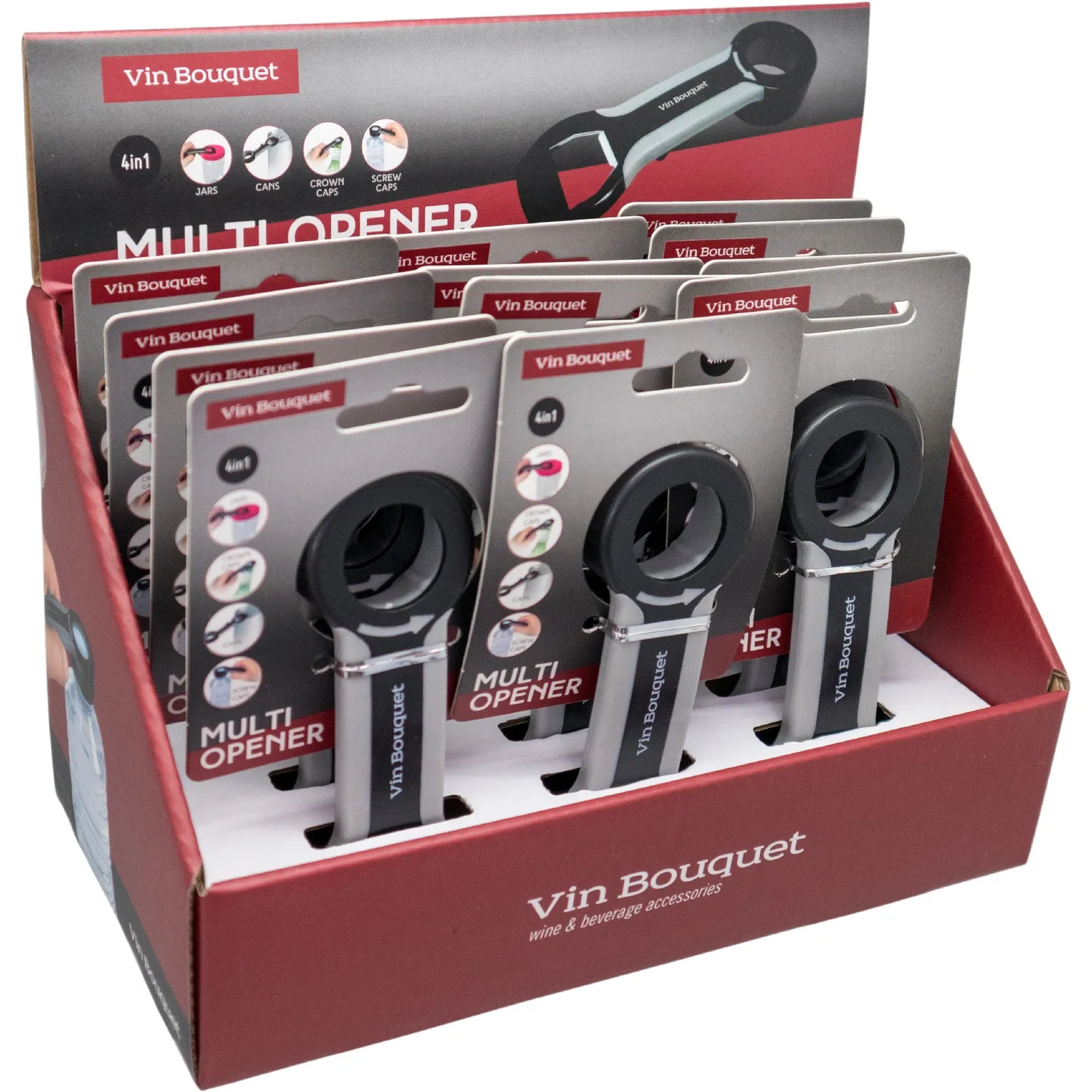 VinBouquet Apriscatole 4 in 1 Barattoli Bottiglie