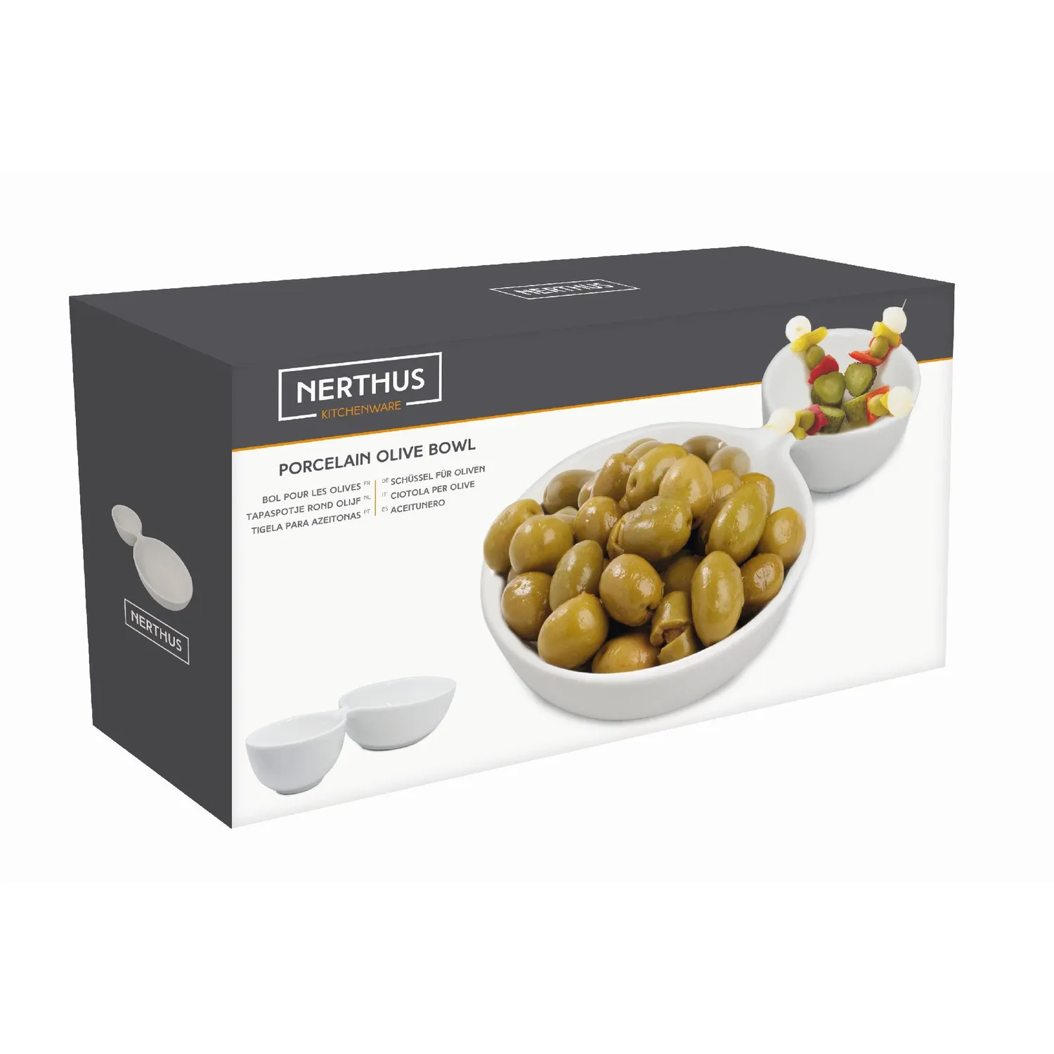 VinBouquet Ciotola doppia per antipasti in porcellana