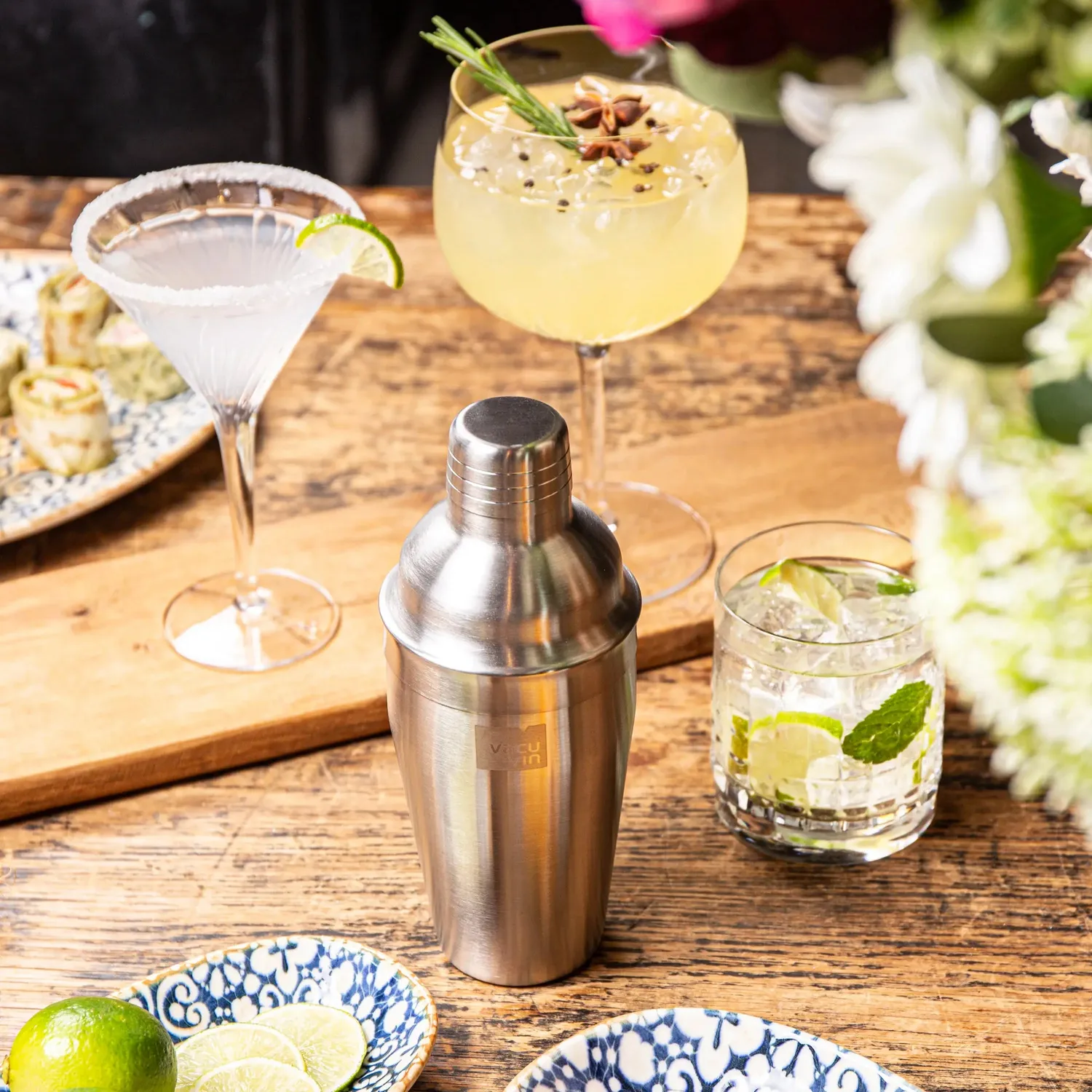 Vacuvin Shaker Cocktail Acciaio Inox 550 ml con Filtro