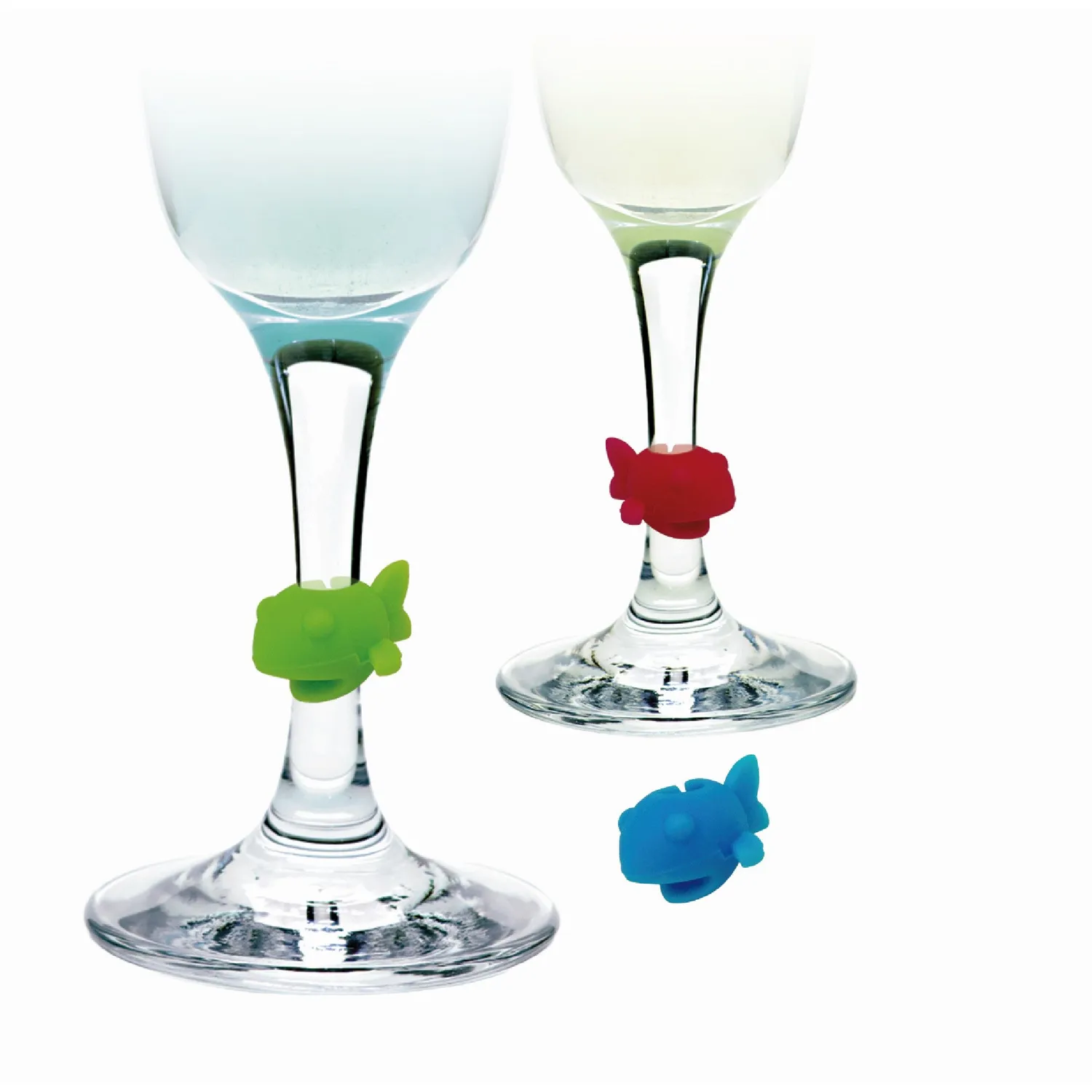 VinBouquet segnabicchieri in silicone set 8 pezzi