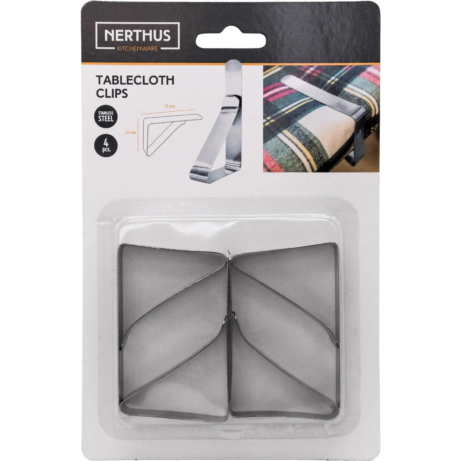 VinBouquet Clip regolabile per tovaglia in acciaio inox