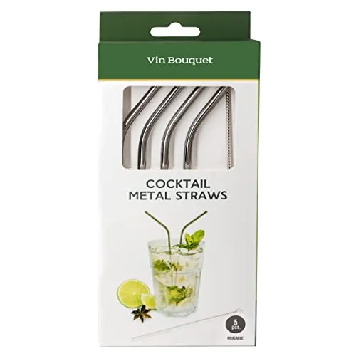 Vin Bouquet Cannucce Acciaio Inox Set 4 Pezzi