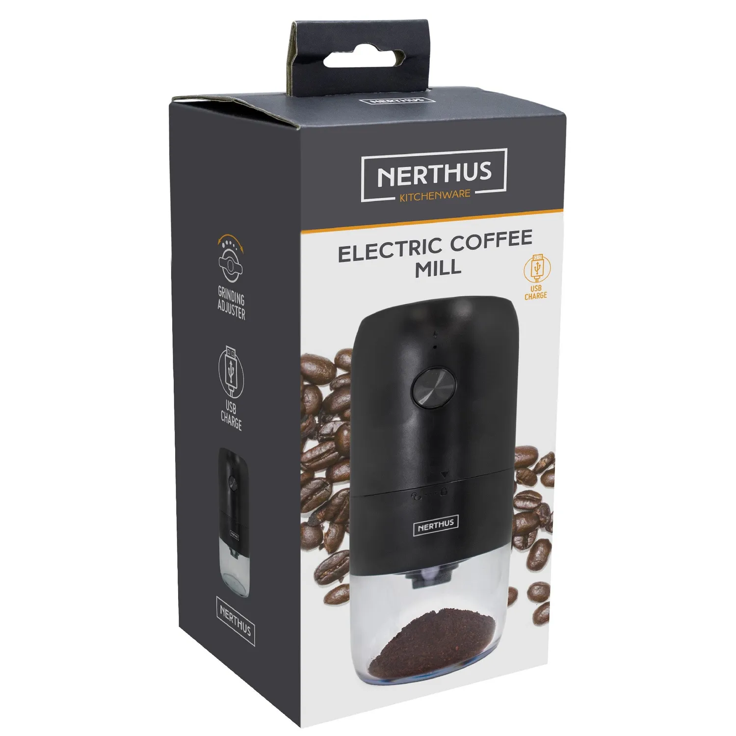 Nerthus Macinacaffè Elettrico Lame Inox 30 g