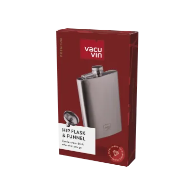 Vacuvin Hip Flask fiaschetta acciaio inox tascabile