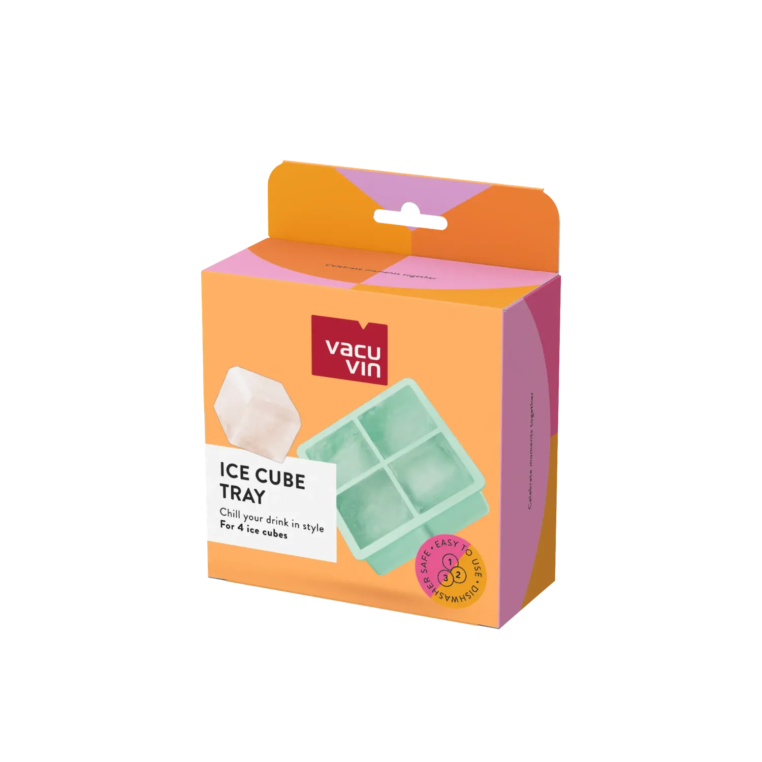 Vacuvin Stampo Ghiaccio Cubetti Silicone Alimentare