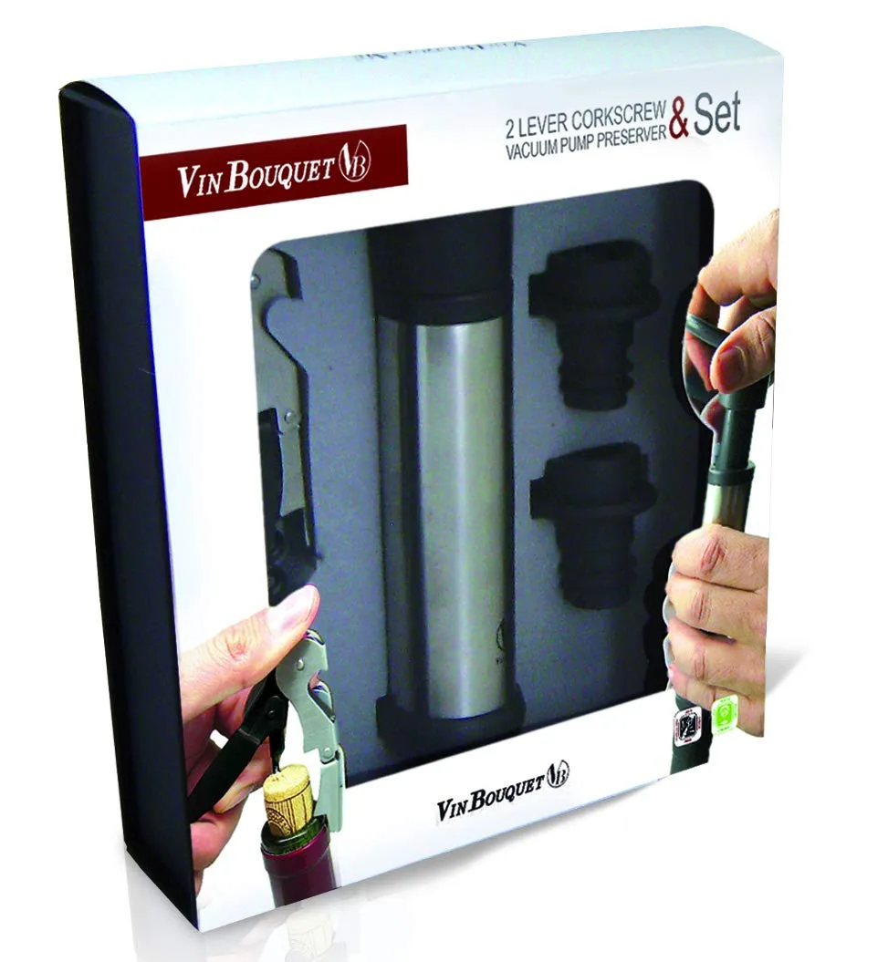 Vin Bouquet Fi 006 Set Vino 4 Pezzi con Pompa Sottovuoto