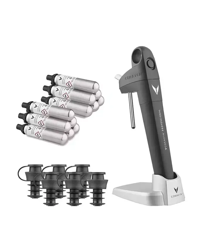 Coravin Pivot kit professionale Pro 12 capsule 6 tappi