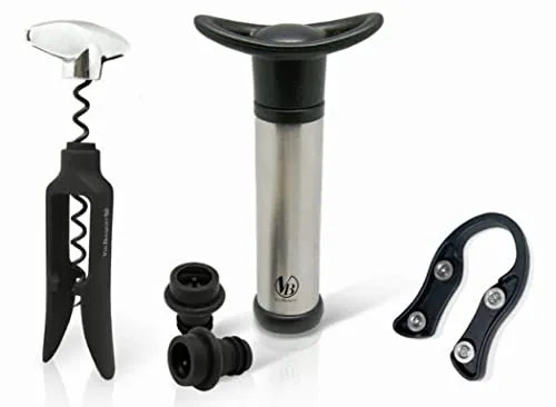 Vin Bouquet FI 003 set vino 5 pezzi pompa sottovuoto