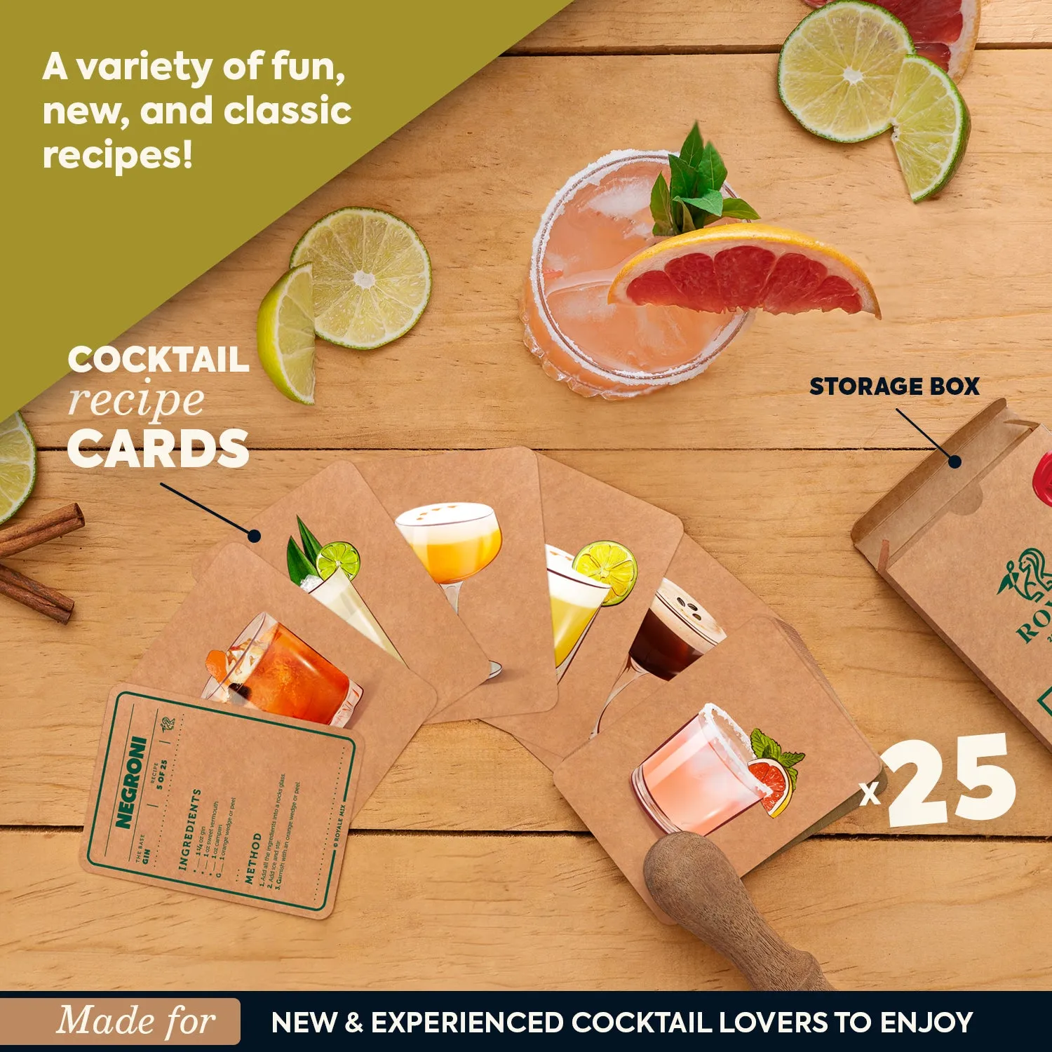 Royale Mix The Essential Home Bartender Kit set cocktail 11 pezzi