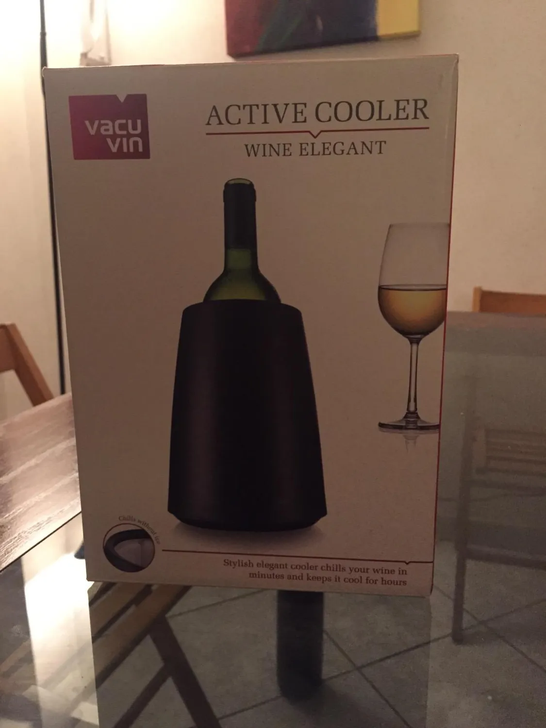 Vacuvin Hexo raffreddatore vino senza ghiaccio