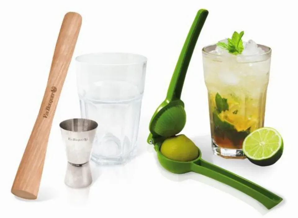 Vin Bouquet Set Mojito Caipirinha 5 Pezzi con Bicchieri