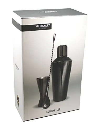 Vin Bouquet FIM 223 set cocktail nero in acciaio inox
