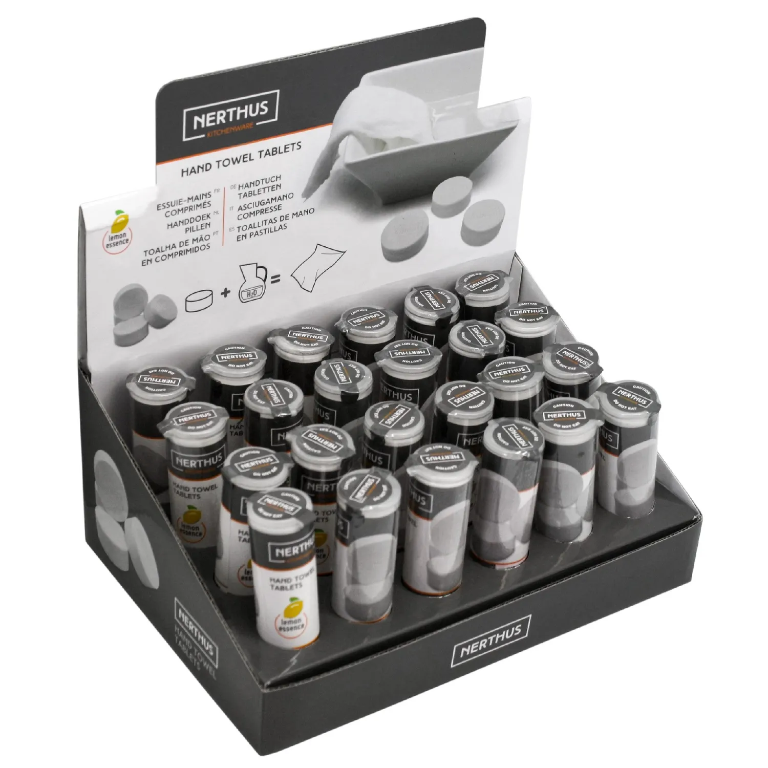 VinBouquet Salviette Compresse Mani al Limone con Dispenser