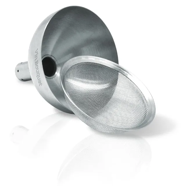 VinBouquet imbuto decantatore vino acciaio inox con filtro