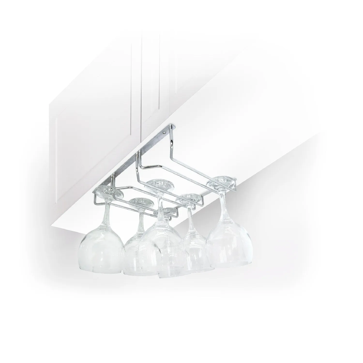 VinBouquet Portacalici argentato in acciaio inox per 9 calici