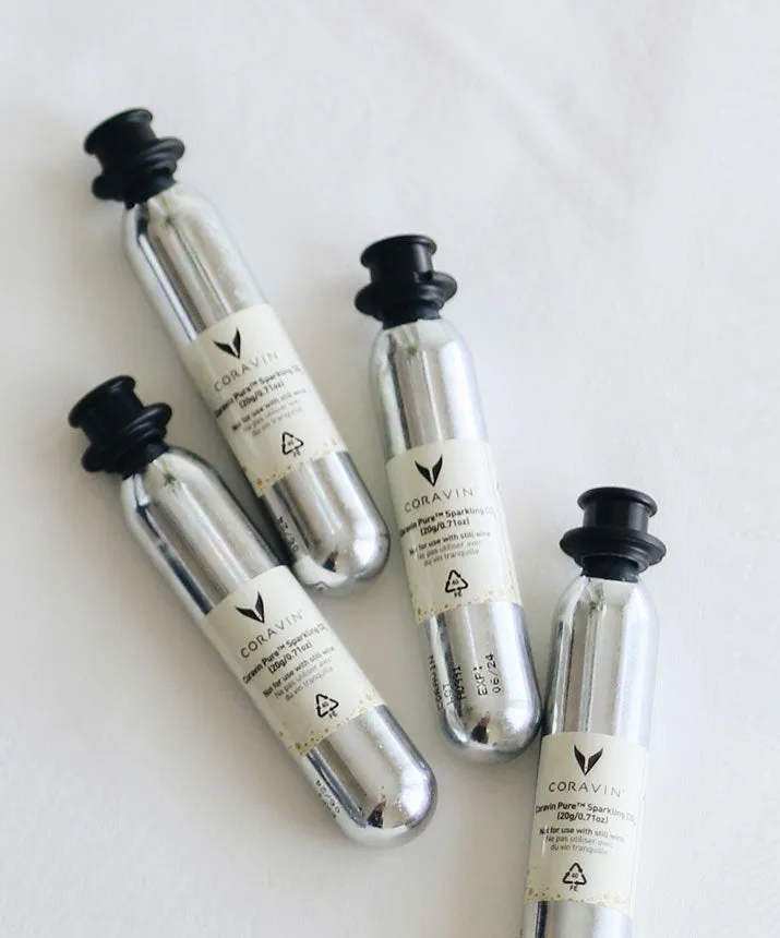 Coravin Sparkling capsule CO2 vino spumante