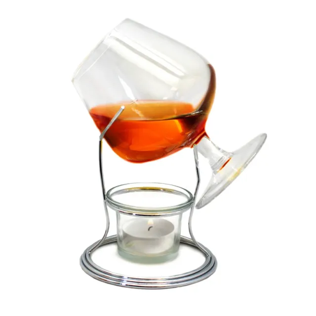 VinBouquet scaldabicchieri per brandy e cognac con coppa