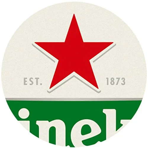 Heineken sottobicchieri birra tondi 100 pezzi stella rossa