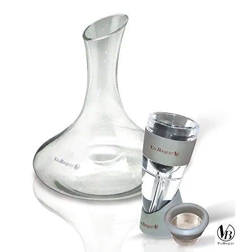 Vin Bouquet Fia 007 set aeratore vino con base e fodera