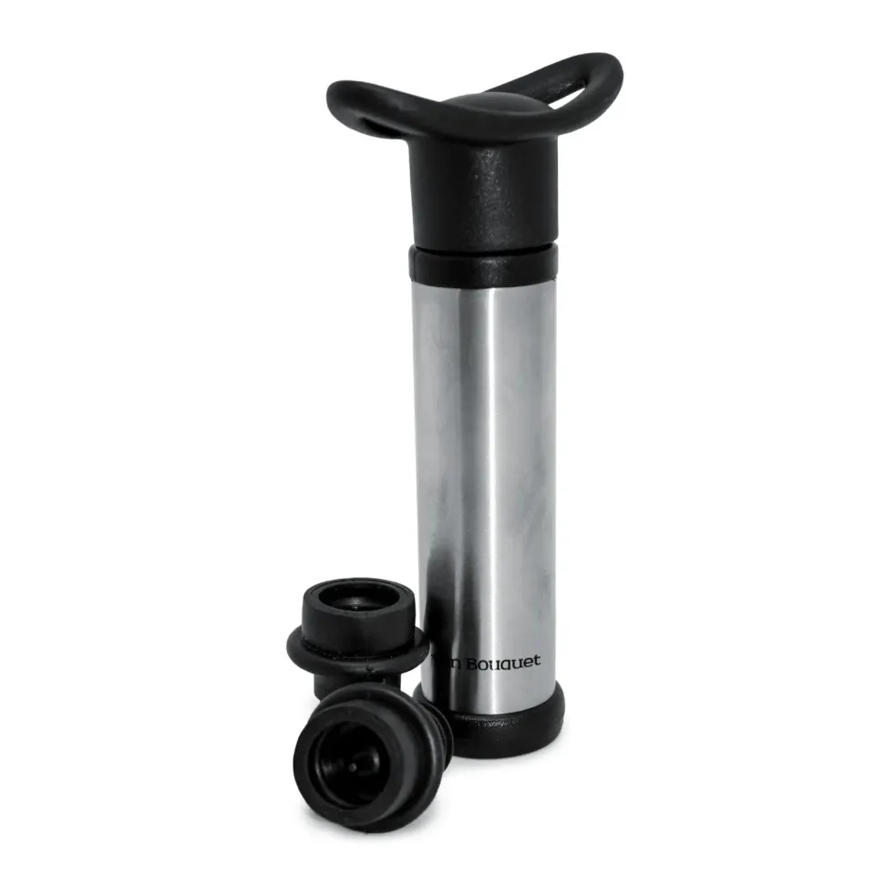VinBouquet Pompa Vuoto Vino Manuale con 2 Tappi