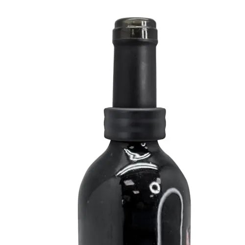 Vin Bouquet FIA 1296 anelli salvagoccia vino neri 2 pezzi