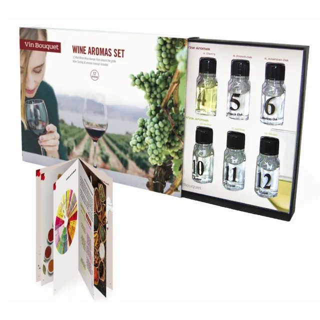 VinBouquet Set Aromi del Vino 12 Flaconi Degustazione
