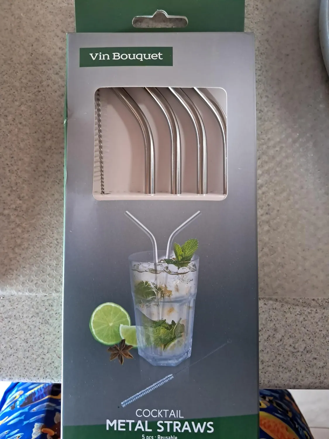 Vin Bouquet Cannucce Acciaio Inox Set 4 Pezzi