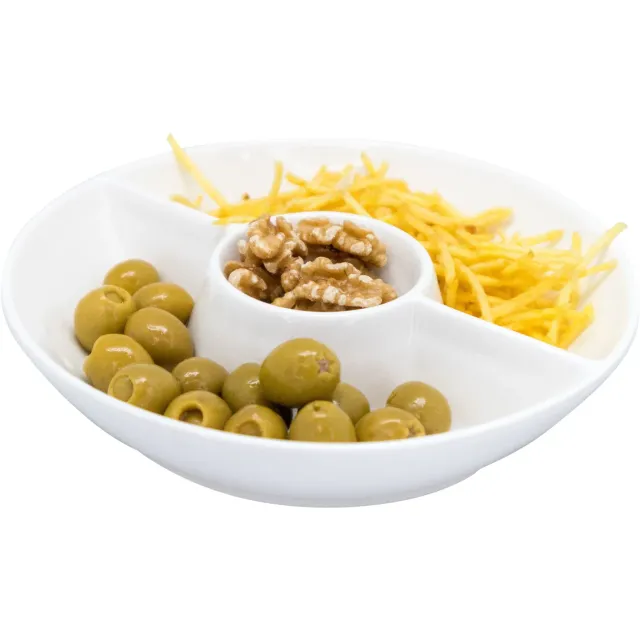 VinBouquet Piatto Rotondo Triplo Porcellana Antipasti