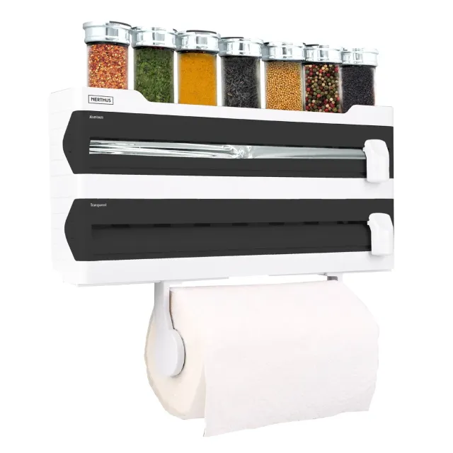 VinBouquet portarotoli da parete con distributore triplo cucina