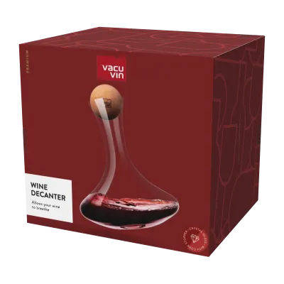 Vacuvin Decanter Vino Vetro Tappo Sughero