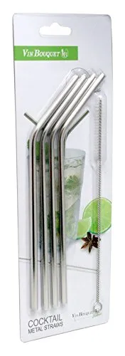 Vin Bouquet Cannucce Acciaio Inox Set 4 Pezzi