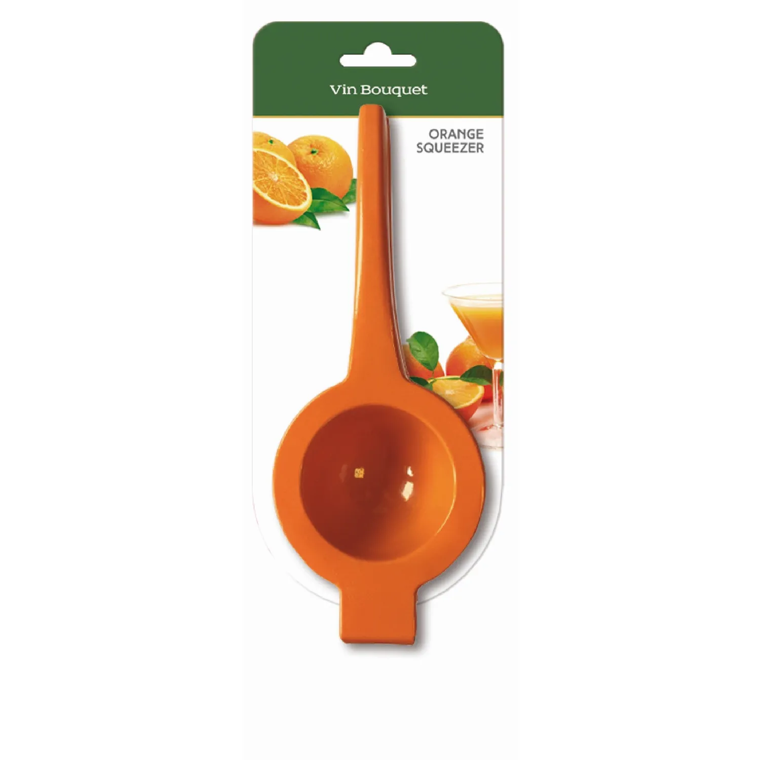 VinBouquet Spremiagrumi Manuale Acciaio Inox Arancione