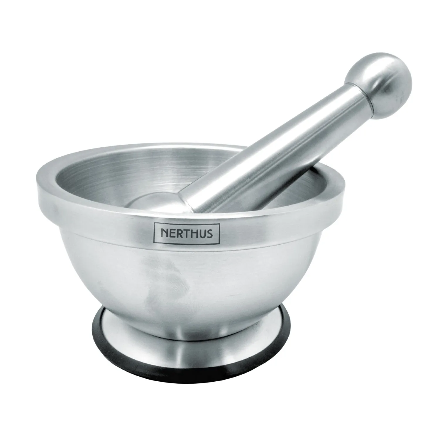 VinBouquet Mortaio Acciaio Inox antiscivolo spezie