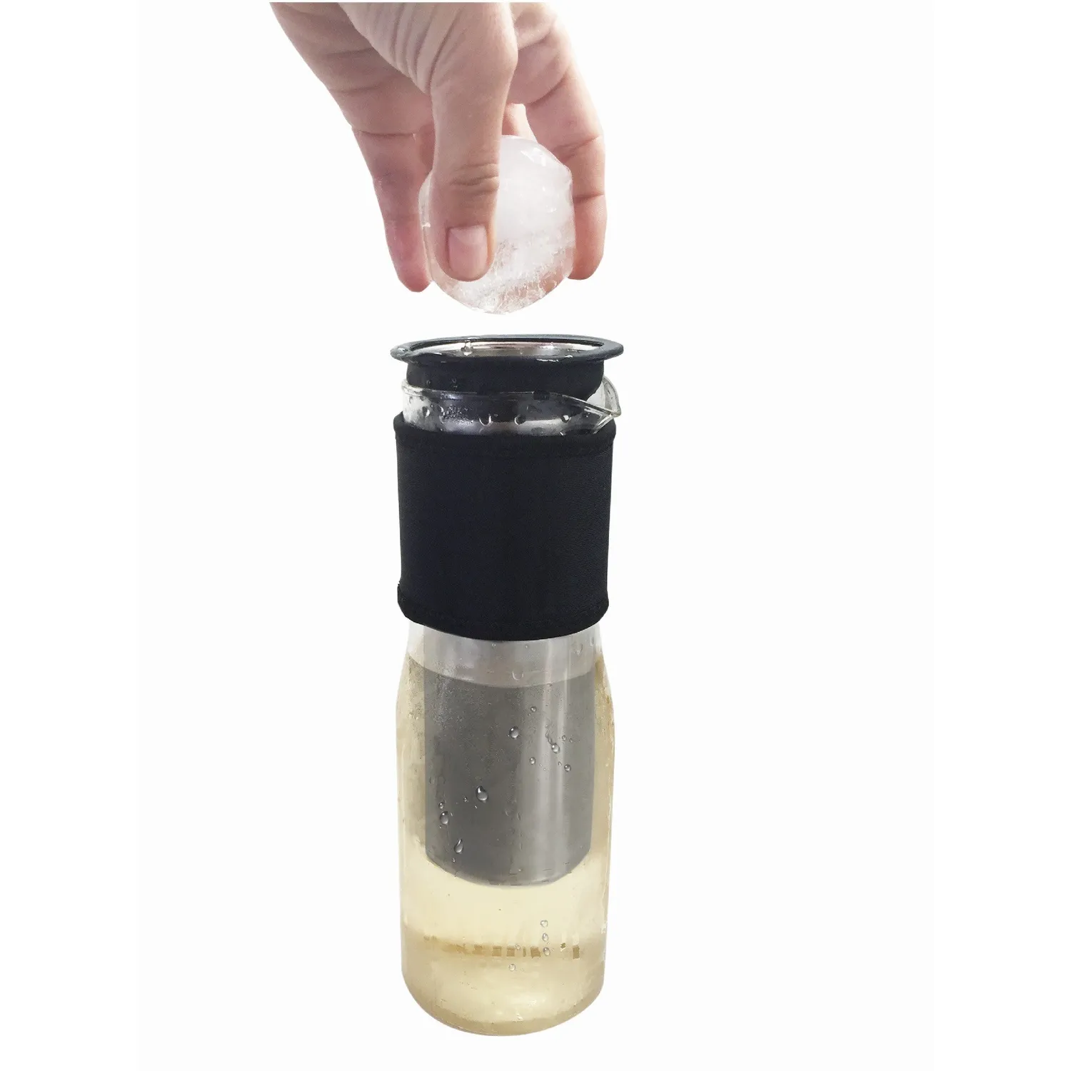 VinBouquet caraffa refrigerante in vetro 750 ml con filtro per ghiaccio