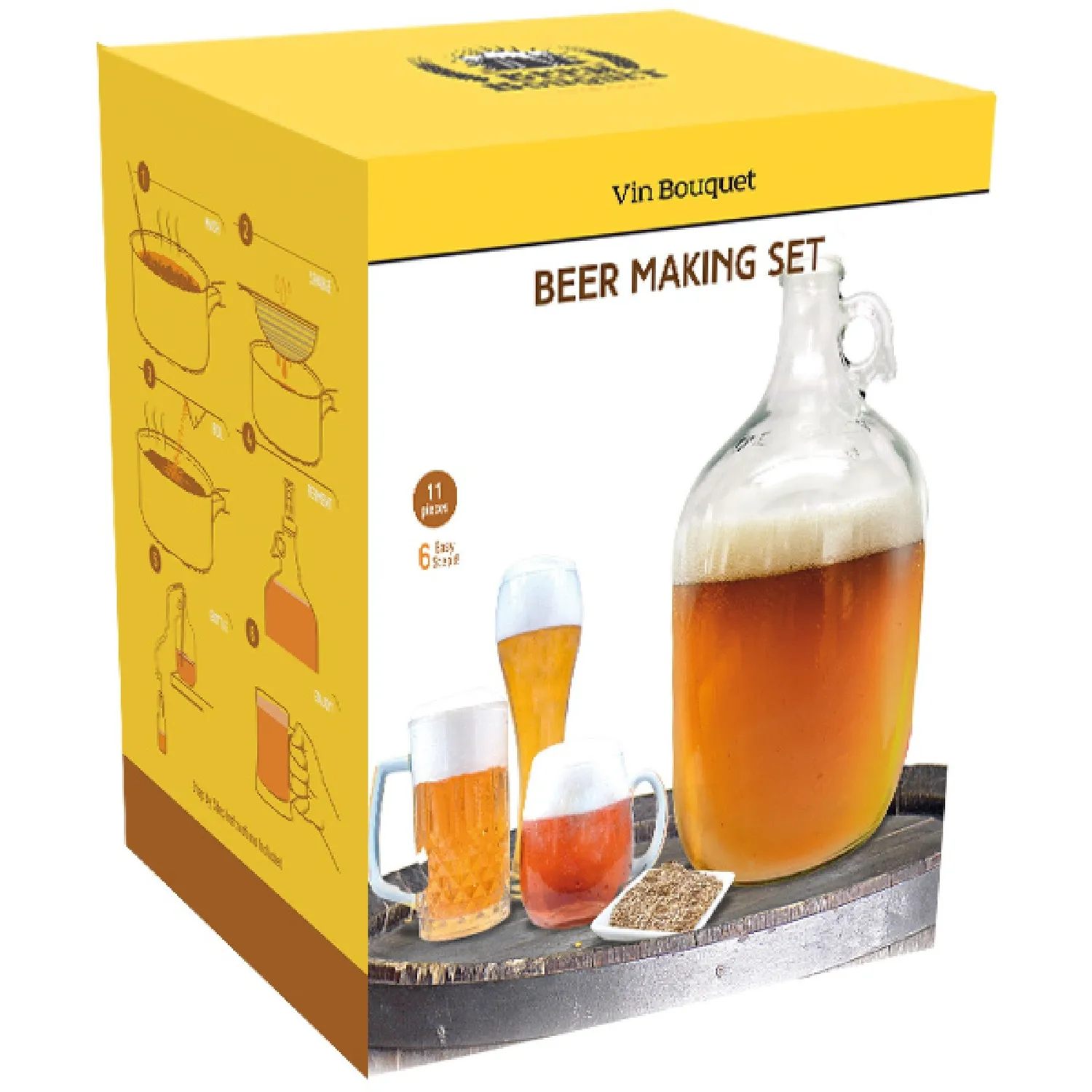 VinBouquet Set di Birra Artigianale per fare birra in casa